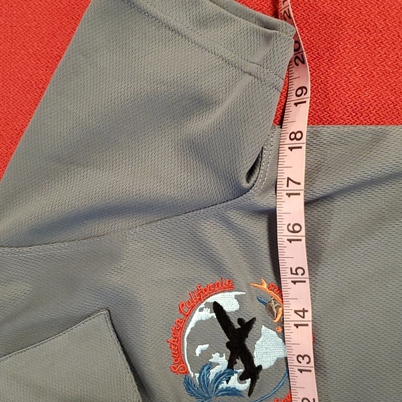BOEING•So Cal Commemorative top•short sleeve•gray•Med•EUC• - Picture 7 of 16